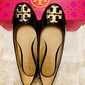 Tory Burch Claire Ballet Flat Patent Leather Size6